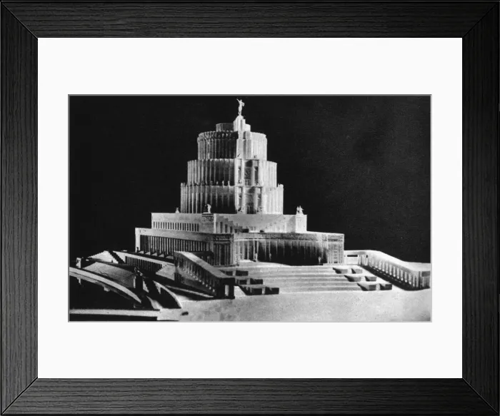 Framed Print : Model of the Palace of the Soviets, unbuilt design Framed Print : Model of the Palace of the Soviets, unbuilt design