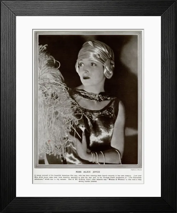 Framed Print : Alice Joyce Actress Framed Print : Alice Joyce Actress