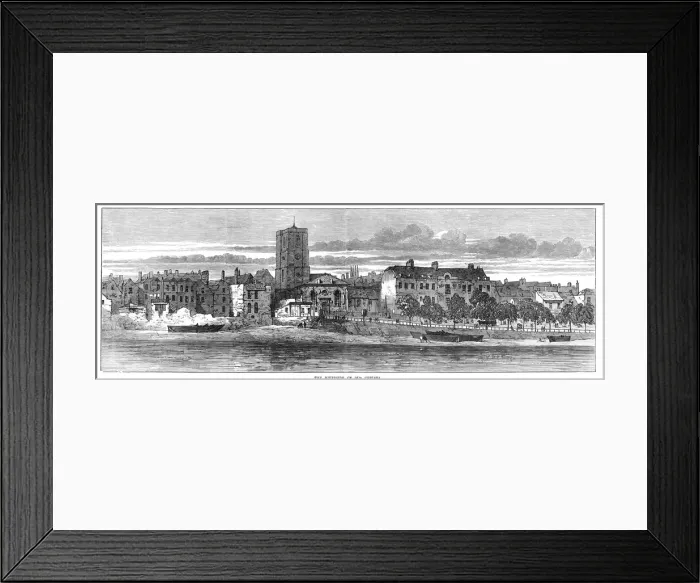 Framed Print : Old Chelsea riverside, London Framed Print : Old Chelsea riverside, London