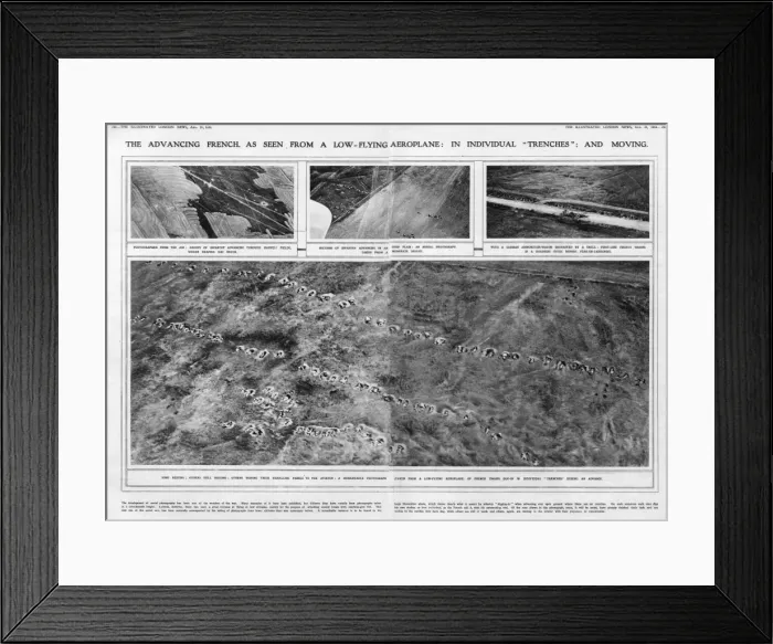 Framed Print : World War One photos from the air Framed Print : World War One photos from the air