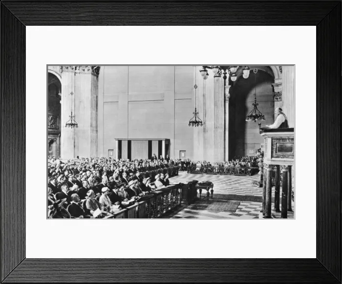 Framed Print : Coronation 1953, Thanksgiving Service at St Pauls Cathedral Framed Print : Coronation 1953, Thanksgiving Service at St Pauls Cathedral
