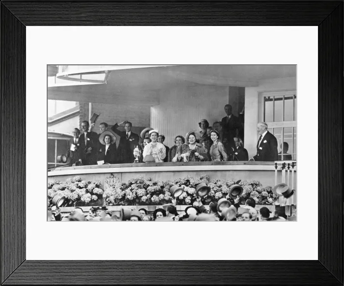 Framed Print : Coronation 1953, the royal box at Ascot Framed Print : Coronation 1953, the royal box at Ascot