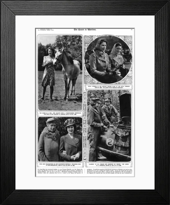Framed Print : Queen Elizabeth II in wartime Framed Print : Queen Elizabeth II in wartime