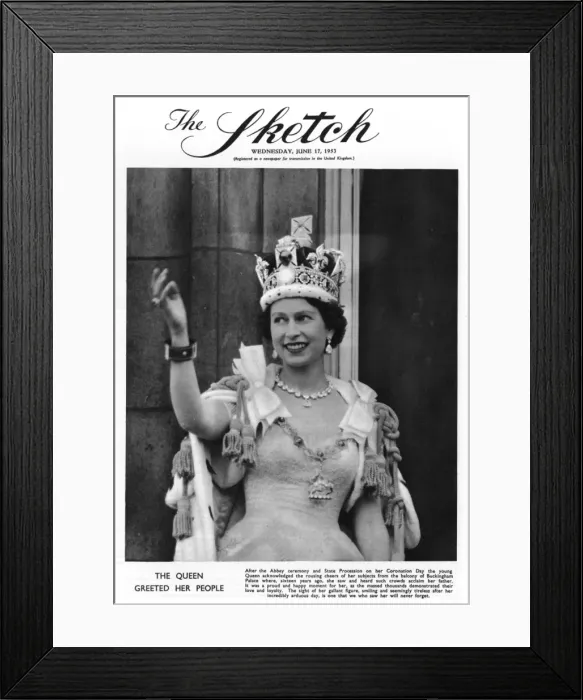 Framed Print : Queen Elizabeth II on Coronation Day Framed Print : Queen Elizabeth II on Coronation Day