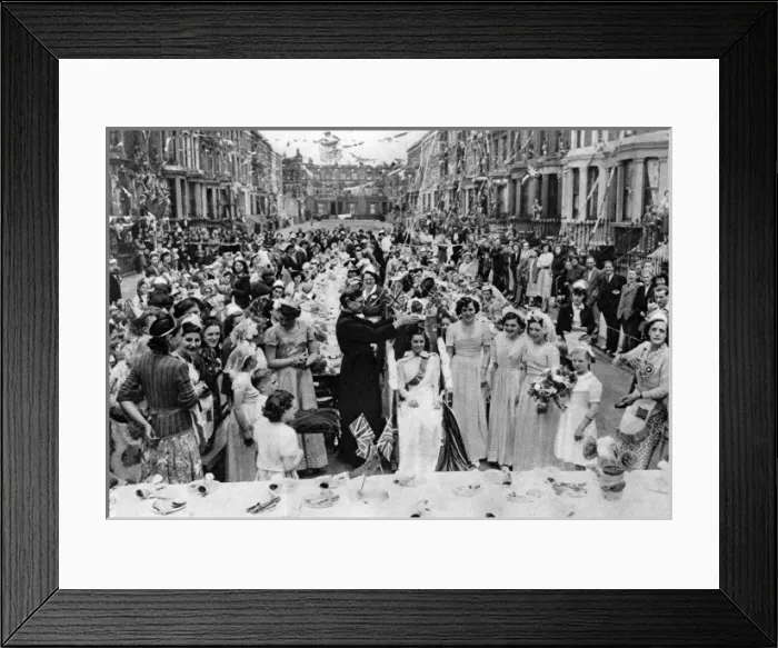Framed Print : Childrens Coronation Party 1953 Framed Print : Childrens Coronation Party 1953