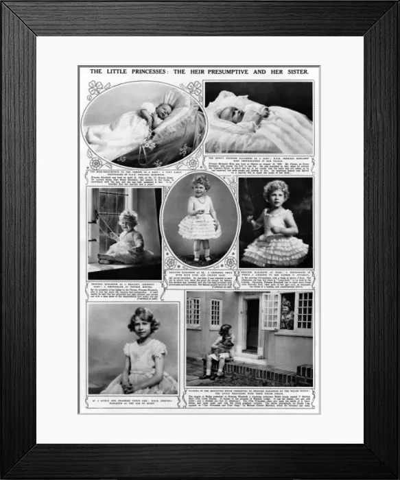 Framed Print : Childhood of Queen Elizabeth II Framed Print : Childhood of Queen Elizabeth II