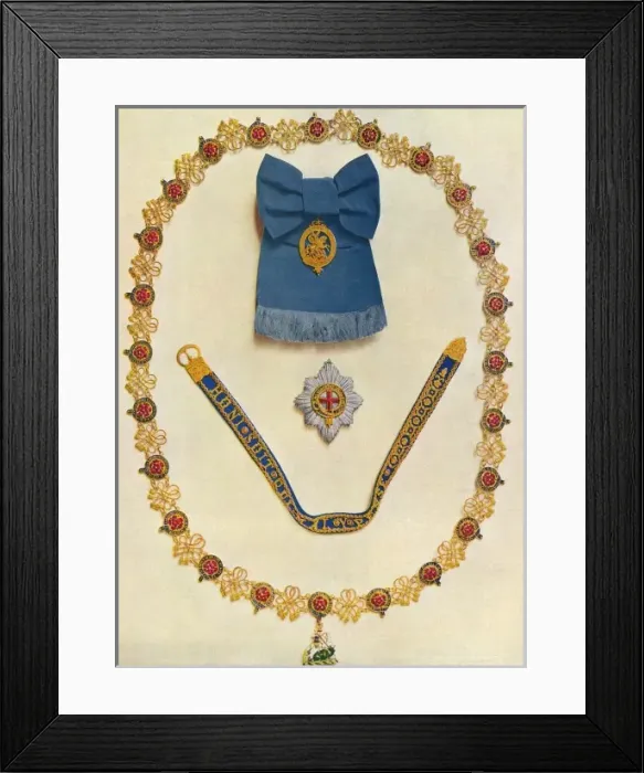 Framed Print : Insignia of the most noble Order of the Garter Framed Print : Insignia of the most noble Order of the Garter