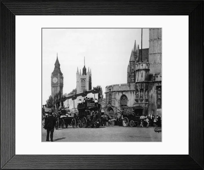 Framed Print : Annexe built on Westminster Abbey for Edward VII coronation