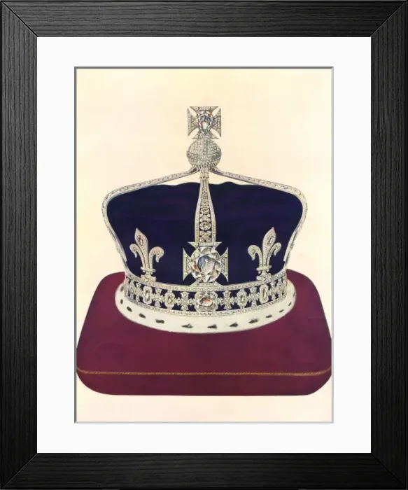 Framed Print : Crown for Queen Elizabeth (the Queen Mother), Coronation 19 Framed Print : Crown for Queen Elizabeth (the Queen Mother), Coronation 19