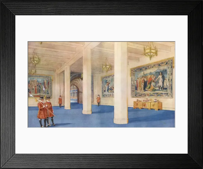 Framed Print : Inside the annexe at Westminster Abbey - George VI Coronatio Framed Print : Inside the annexe at Westminster Abbey - George VI Coronatio