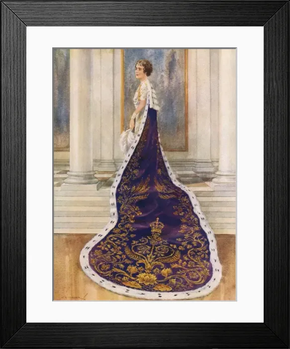 Framed Print : Queens Coronation Robe 1937 Framed Print : Queens Coronation Robe 1937
