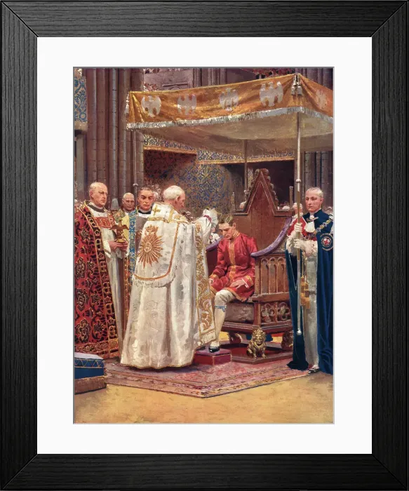 Framed Print : Coronation 1937 - The Anointing Framed Print : Coronation 1937 - The Anointing