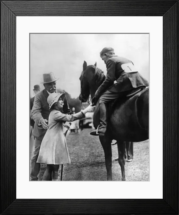 Framed Print : Princess Elizabeth at a gymkhana Framed Print : Princess Elizabeth at a gymkhana