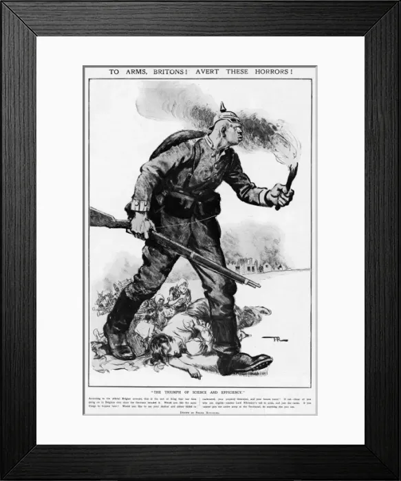 Framed Print : To Arms, Britons! First World War propaganda Framed Print : To Arms, Britons! First World War propaganda