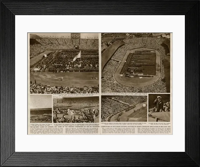 Framed Print : Opening Ceremony of the Olympic Games 1948