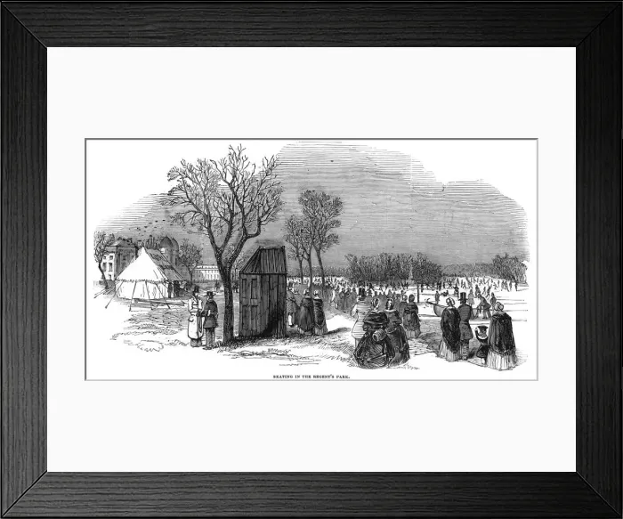 Framed Print : Skating in Regents Park, London Framed Print : Skating in Regents Park, London