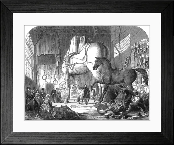 Framed Print : Atelier of Matthew Cotes Wyatt, sculptor Framed Print : Atelier of Matthew Cotes Wyatt, sculptor