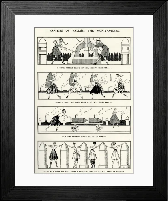 Framed Print : Resounding message of Allied female solidarity Framed Print : Resounding message of Allied female solidarity