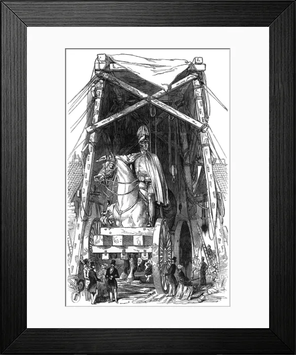 Framed Print : Duke of Wellington statue at Matthew Wyatts foundry Framed Print : Duke of Wellington statue at Matthew Wyatts foundry
