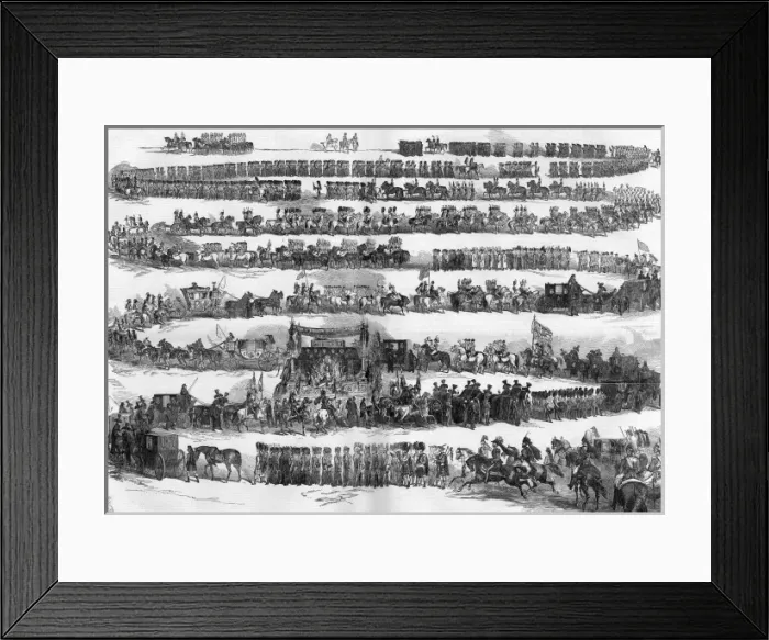 Framed Print : Funeral procession of the Duke of Wellington