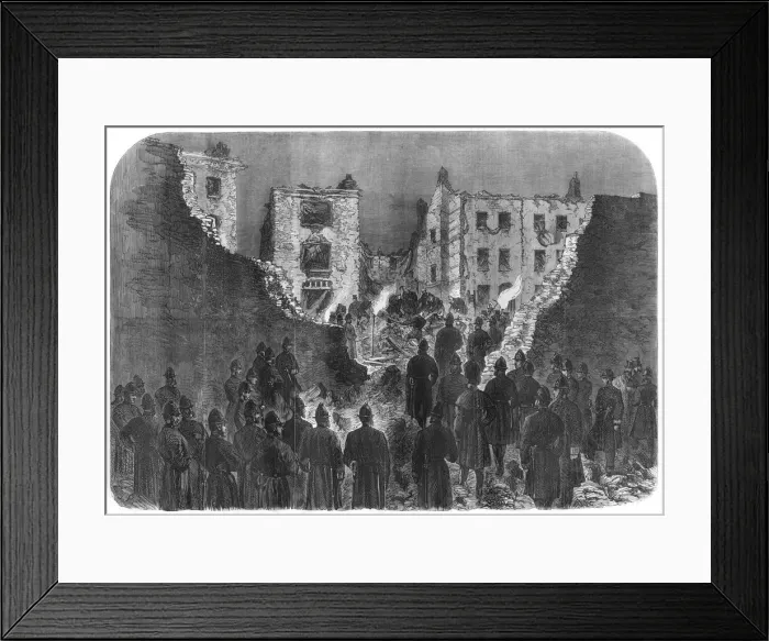 Framed Print : Clerkenwell Prison explosion Framed Print : Clerkenwell Prison explosion