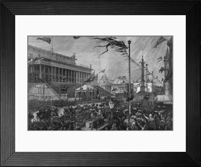 Framed Print : Royal visit of Queen Victoria to Liverpool, 1886 Framed Print : Royal visit of Queen Victoria to Liverpool, 1886