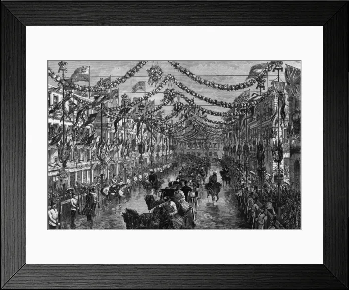 Framed Print : Royal visit of Queen Victoria to Liverpool, 1886 Framed Print : Royal visit of Queen Victoria to Liverpool, 1886