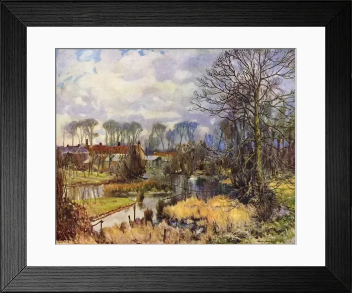 Framed Print : The Old Ford, Weston Turville Framed Print : The Old Ford, Weston Turville
