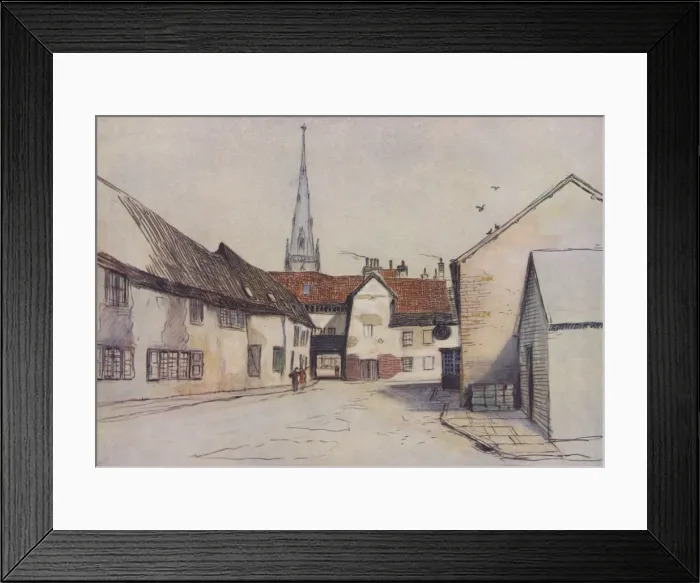 Framed Print : Ivychurch, Romney by Percy Home Framed Print : Ivychurch, Romney by Percy Home