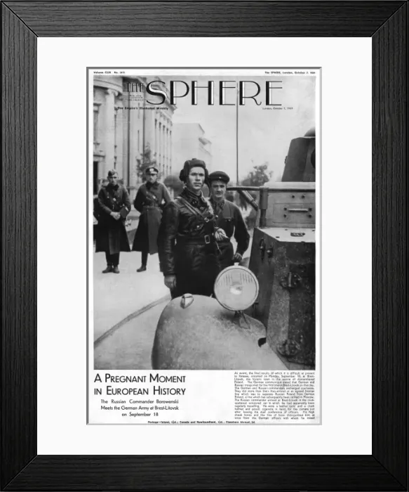 Framed Print : Sphere cover 1939 - Borowenski at Brest-Litovsk Framed Print : Sphere cover 1939 - Borowenski at Brest-Litovsk