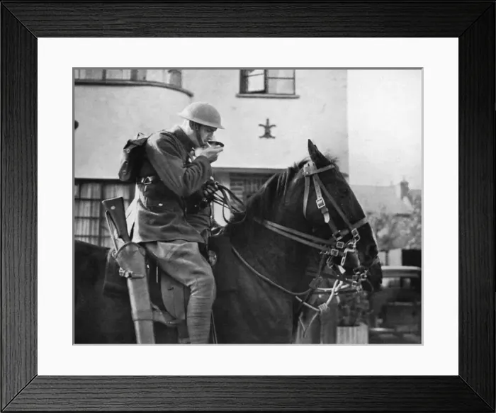 Framed Print : Mounted infantryman, 1939