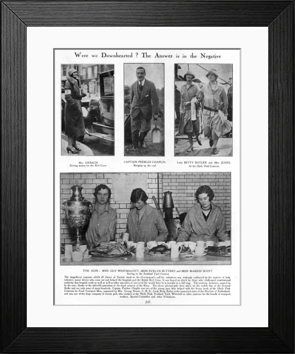 Framed Print : The General Strike, 1926: volunteers