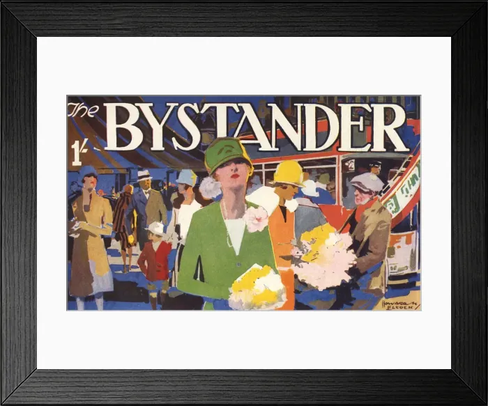 Framed Print : Bystander masthead design, 1927 Framed Print : Bystander masthead design, 1927