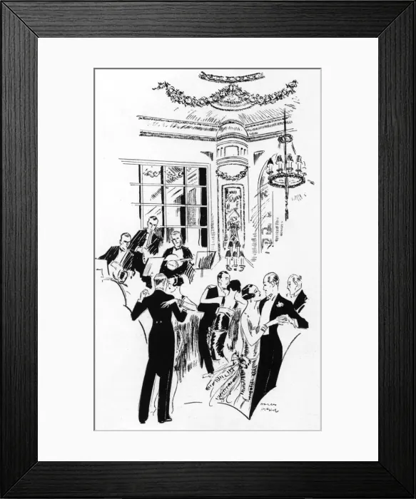 Framed Print : Evening at the Ritz by Helen McKie Framed Print : Evening at the Ritz by Helen McKie