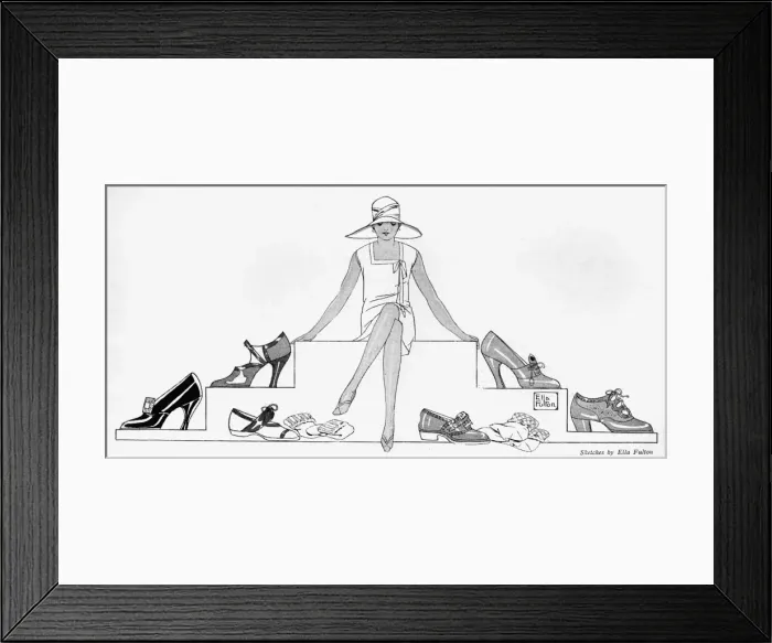 Framed Print : Choosing shoes Framed Print : Choosing shoes