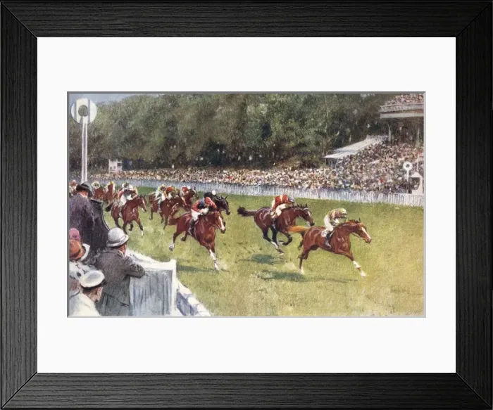 Framed Print : Fighting it Out at Glorious Goodwood