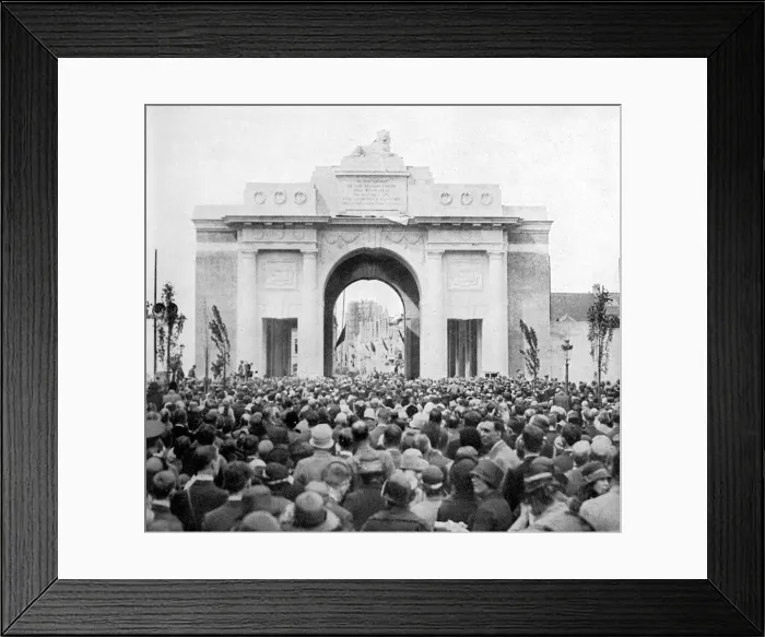 Framed Print : Unveiling of the Menin Gate Framed Print : Unveiling of the Menin Gate