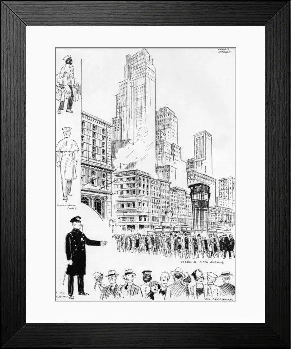 Framed Print : New York - A First Impression by Helen McKie Framed Print : New York - A First Impression by Helen McKie