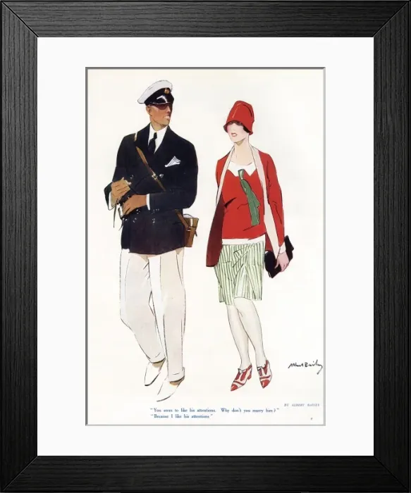 Framed Print : Twenties couple by Albert Bailey Framed Print : Twenties couple by Albert Bailey