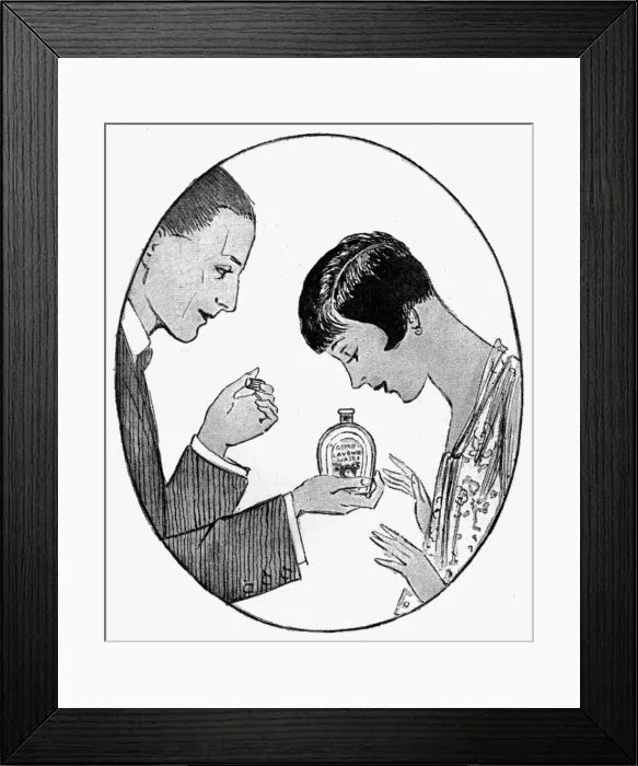 Framed Print : Smelling fragrance Framed Print : Smelling fragrance