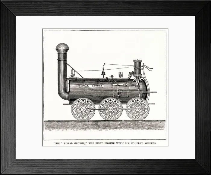 Framed Print : Royal George, first locomotive with six coupled wheels Framed Print : Royal George, first locomotive with six coupled wheels