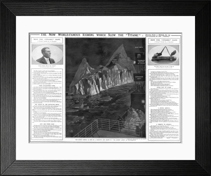 Framed Print : The famous iceberg that slew the Titanic - Sphere Framed Print : The famous iceberg that slew the Titanic - Sphere