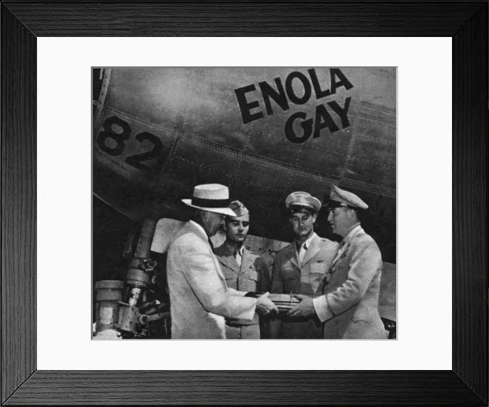 Framed Print : Enola Gay presented to the Smithsonian Framed Print : Enola Gay presented to the Smithsonian