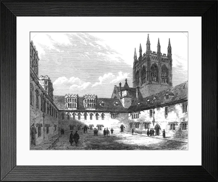 Framed Print : Merton College Library, Oxford, 1864 Framed Print : Merton College Library, Oxford, 1864