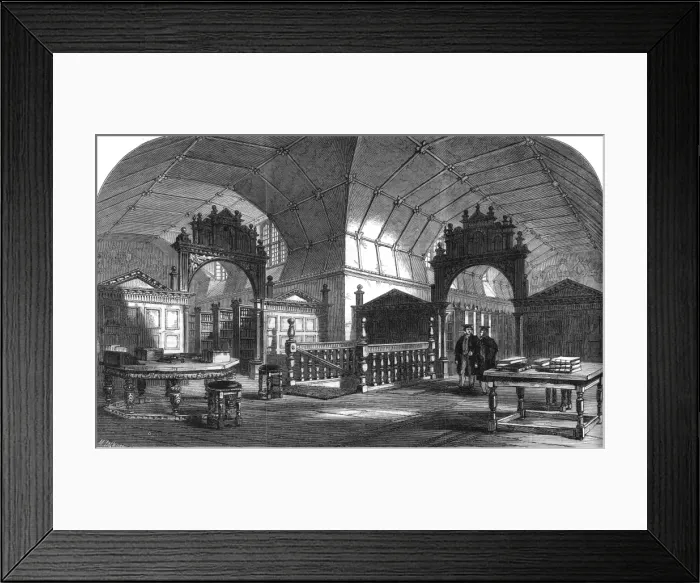 Framed Print : Merton College, Oxford - the undergraduates quadrangle, 186