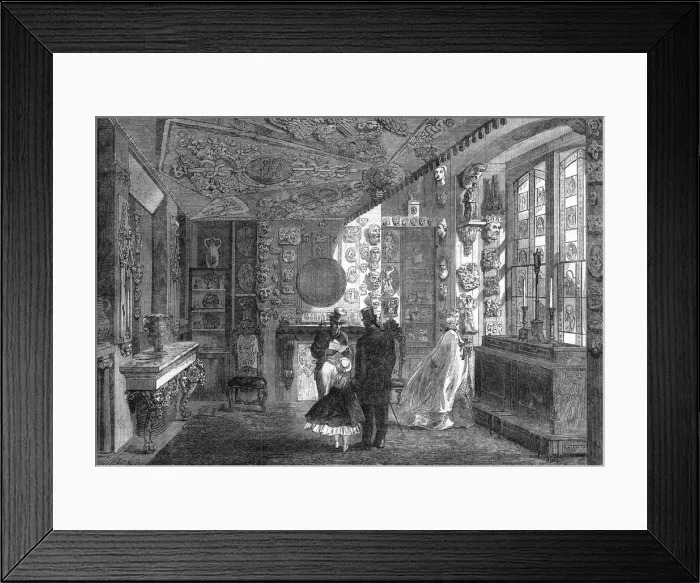 Framed Print : Sir John Soanes Museum, 1864 Framed Print : Sir John Soanes Museum, 1864