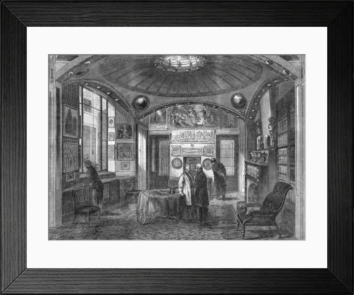Framed Print : Sir John Soanes Museum, 1864 Framed Print : Sir John Soanes Museum, 1864