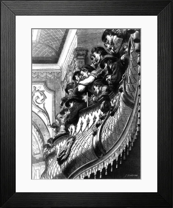 Framed Print : Theatre going: an audience at the Victoria Theatre Framed Print : Theatre going: an audience at the Victoria Theatre