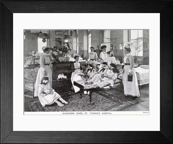 Framed Print : Alexandra Ward, St Thomas Hospital, London 1903 Framed Print : Alexandra Ward, St Thomas Hospital, London 1903