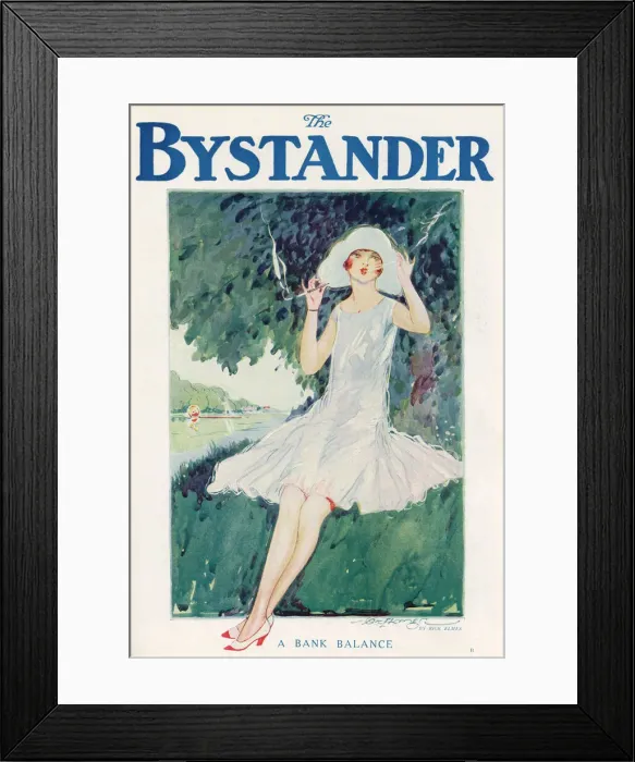 Framed Print : Bystander front cover, A Bank Balance by Rick Elmes